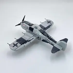 Air Force Fighter Jet Building Blocks Set, 503pcs Aerial Rotating Aircraft Helicopter Model Assembly, Creative Blocks Building Toy for Boys