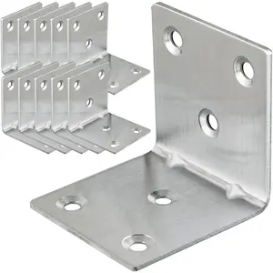 20PCS 2"x2"x2" L Shape Corner Brackets, Heavy Duty 90 Degree Right Angle Corner Brace, 50MM Wide Brackets for Wood Frame Furniture Shelves Chairs