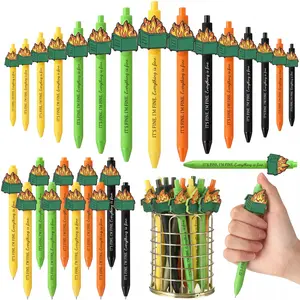 20/40 Pcs Dumpster Fire Pens Funny Ballpoint Pens Emotional Support Inspirational Gifts Hospital School Office Supplies for Teachers Nurses Employee Appreciation Gifts