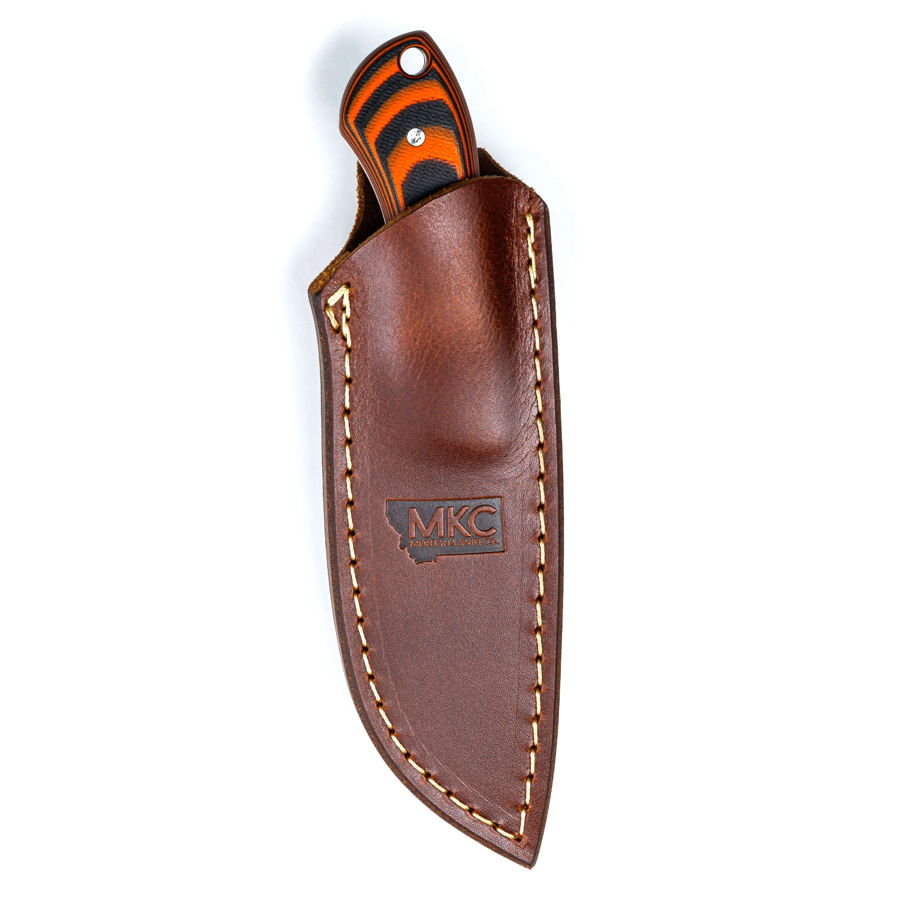 MKC ELK KNIFE LEATHER SHEATH - VERTICAL BELT CARRY
