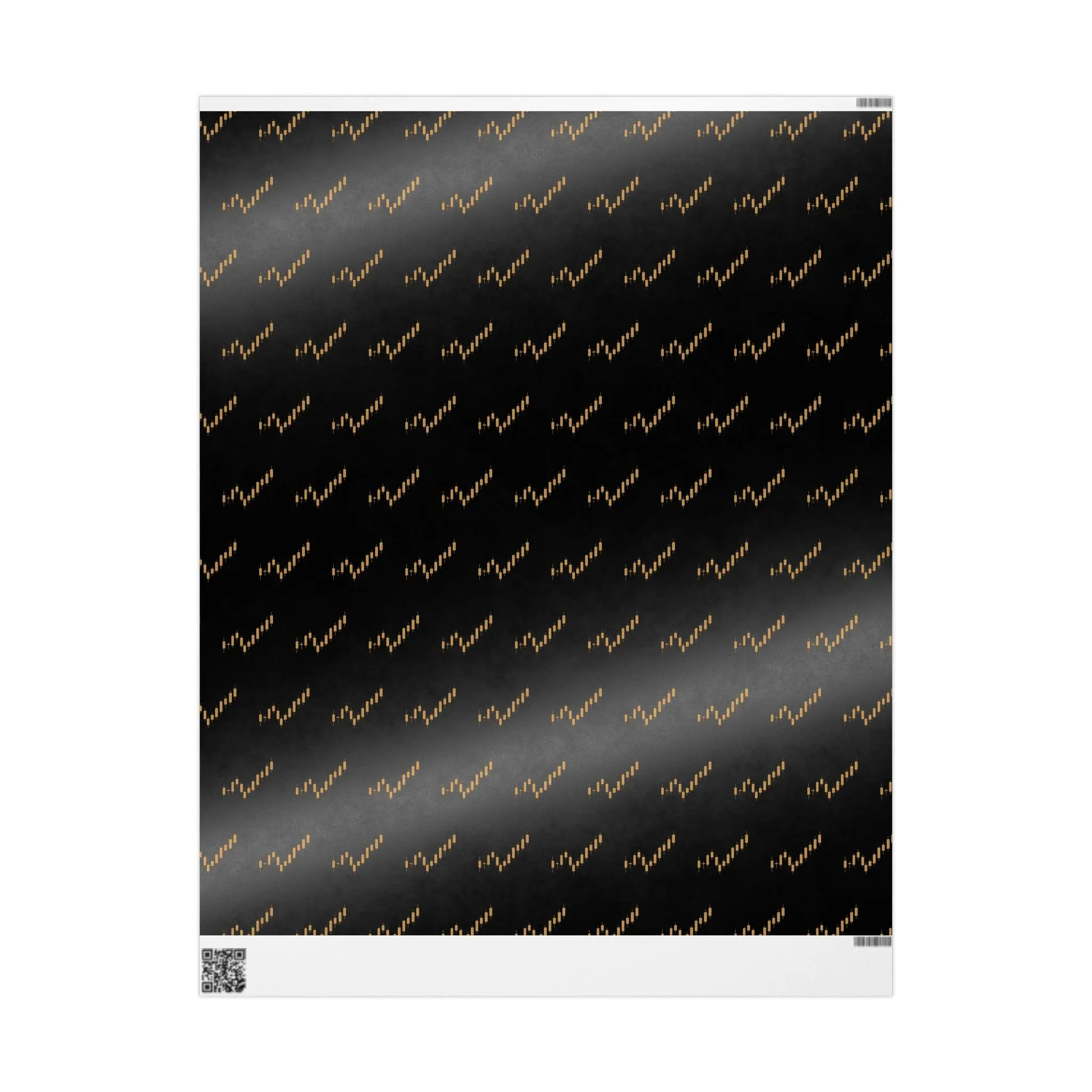 Day Trader Candlestick Chart Wrapping Paper