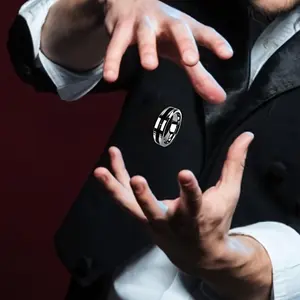1x Stainless Steel Magic Floating Ring-Buoyancy Props for Adult Street and Stage Magic Show-Innovative Illusion Props for Party Entertainment and Gift Giving