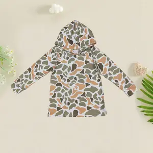 Boutique Baby Kids Boys Clothes Souther Green Khaki Camo Hoodies Hooded Tops