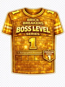 BOSS LEVEL BRICK BREAKER SERIES SIGNED JERSEY SPOT - PYP - OR SPORTS TRADING CARD