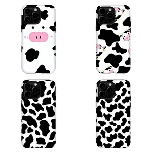 Cute Cow Print Phone Case|Kawaii Cow Face Phone Case |For iPhone 17 Pro Max 16 15 14 13 12 11 for Samsung S21 S22 S23 S24 S25 Phone Case|Tough Phone Case|gift for him for her|Best Gift