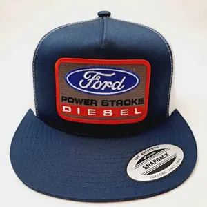 Ford Power Stroke Diesel Adjustable Snapback Flat Bill Hat - Mesh Sports & Outdoor Cap, Unisex Male Men's Accessories, Adults Gifts