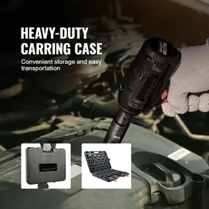 65 Piece 1/2 Inch Drive Impact Socket Set SAE 3/8 to 1-1/4 Inch and Metric 10-24mm 6 Point Cr-V Alloy Steel for Auto Repair with Storage Case Easy to Read Size Markings