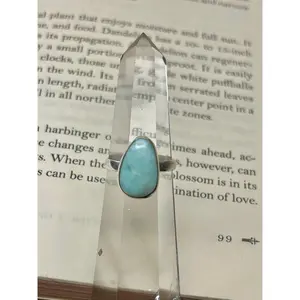 Larimar Sterling Silver Ring | US Size 5