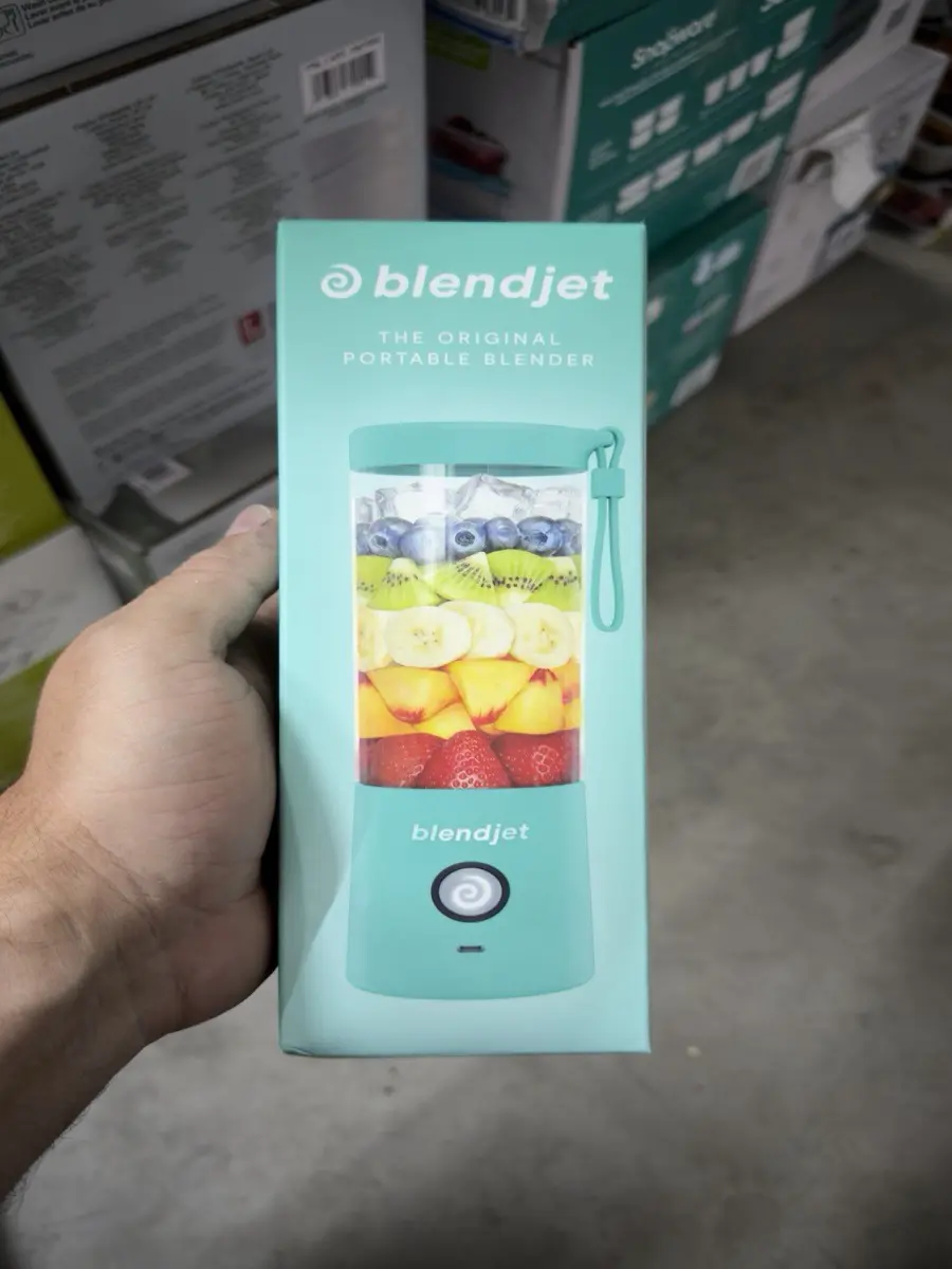 BlendJet Original Portable Handheld Blender - 20oz Blue Smoothie Maker, Easy to Clean, Plastic Body, USB Charging, Brand New