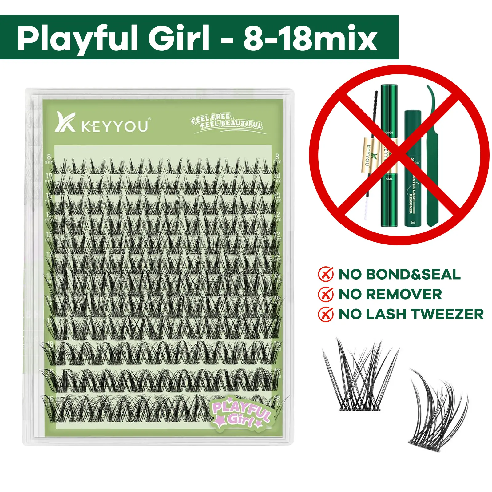 Only Playful Girl Cluster [No Bond&Seal&Remover] 