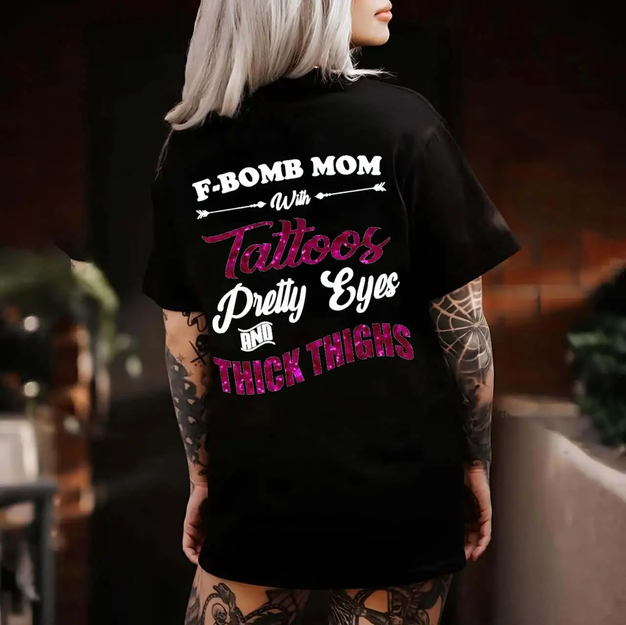 Ver7 Tattoos Pretty Eyes and Thick Thighs Tshirt, Hoodie, Sweatshirt, Aesthetic Tatoo Outfits, Streetwear Style, Retro Vintage Y2k Men Graphic Tees