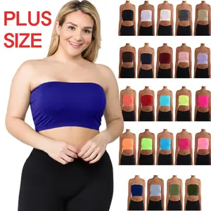 Women's Sexy Y2K Sleeveless Stretchy Solid Casual Strapless Summer Crop Tube Top