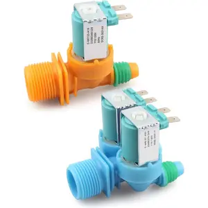 Inlet Valve Washer Cold & Hot Water Inlet Valve Fit for Samsung WA45N3050AW/A4 WA40J3000AW/A2-01 WA45T3200AW/A4-00 WA45M3100AW/A4-00 Replace DC62-00311F DC62-30314V