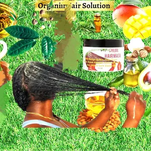 Chebe Hair Mask & Leave In Conditioner-for Hair Growth-Hair Thickening- Will Castor Oil- Mango Butter-Shea Butter- Rice milk- Rice powder-Tea Tree-Willow Bark