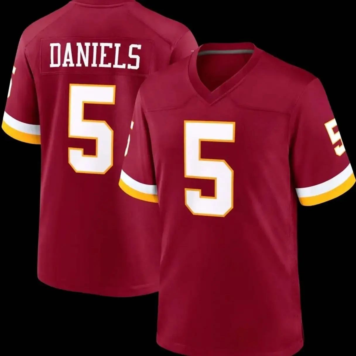 Unisex Football inspired by Daniels 15 Washington Home Team Game Player Jersey - Burgundy
