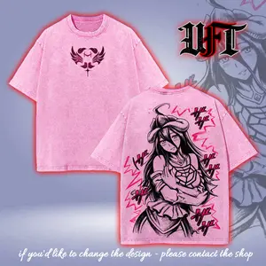 Albedo succubus Great Tomb of Nazarick Floor Guardians overlord waifu villain anime game movie 2 sided washed tshirt graphic tees tank top hoodie sweat shirt menswear