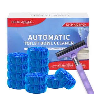 Automatic Toilet Bowl Cleaners Block & Bath Mirror Brush Set ｜home essentials｜for Effective Cleaning Includes Toilet Block & Mirror Brush for Versatile Cleaning Needs