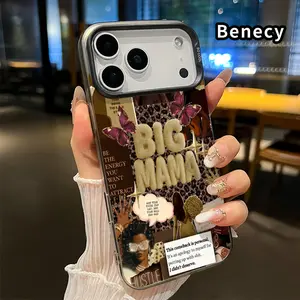 Phone Case for iPhone 17 Pro Max 16 Plus 15 14 13 12 11 Air E Big Mama's Empowerment Pattern Shockproof Silicone PC Back Protective Smartphone Cover