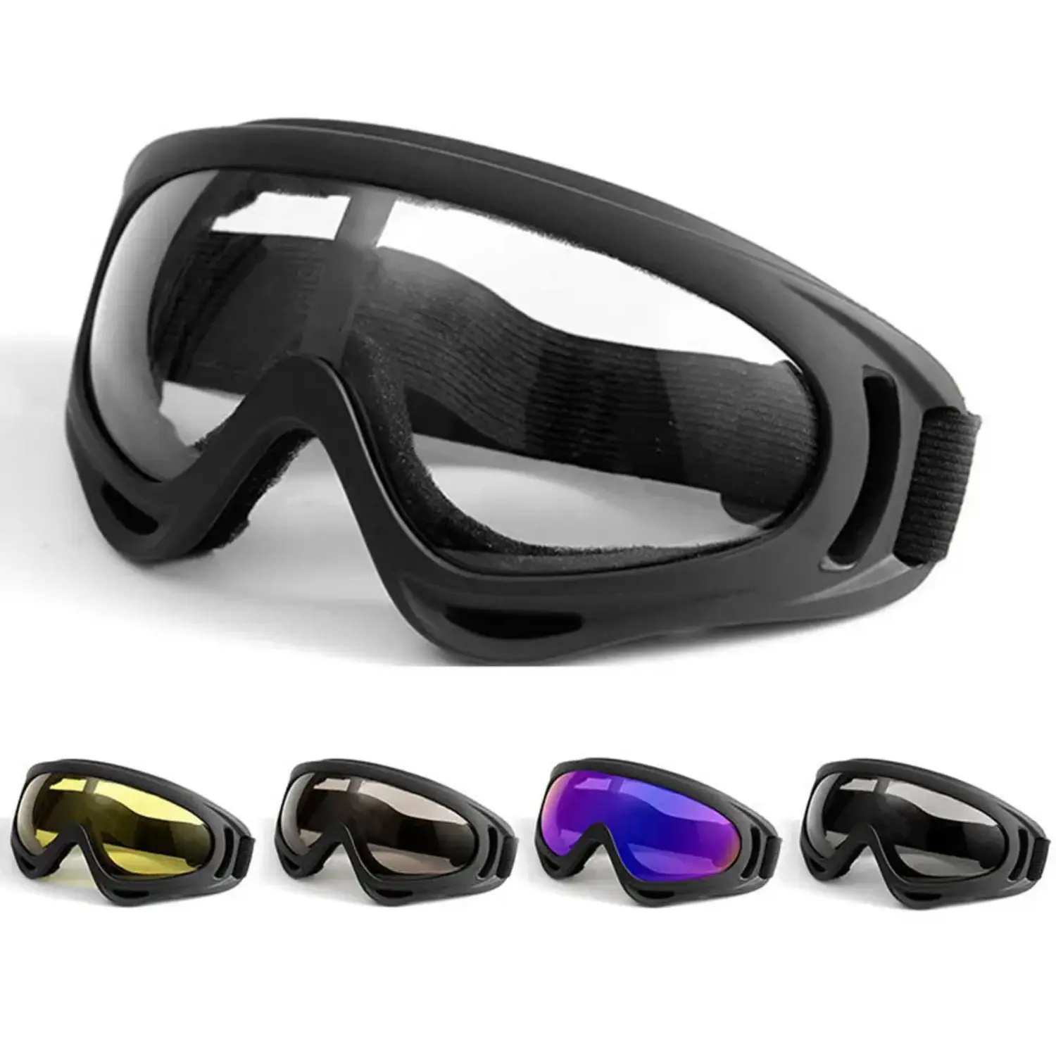 Tactical Protective Goggles for Men, Military-Style Dust-Proof and Impact-Resistant Eyewear for Motorcycle and Skiing, Goggles Set Sports Eyewear, Off Road Sports Eyewear