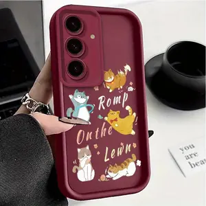 1 Piece Romp Cats A13 5G Premium Silicone Cover For Samsung A13 5G Perfect For Casual Featuring Impact Resistant