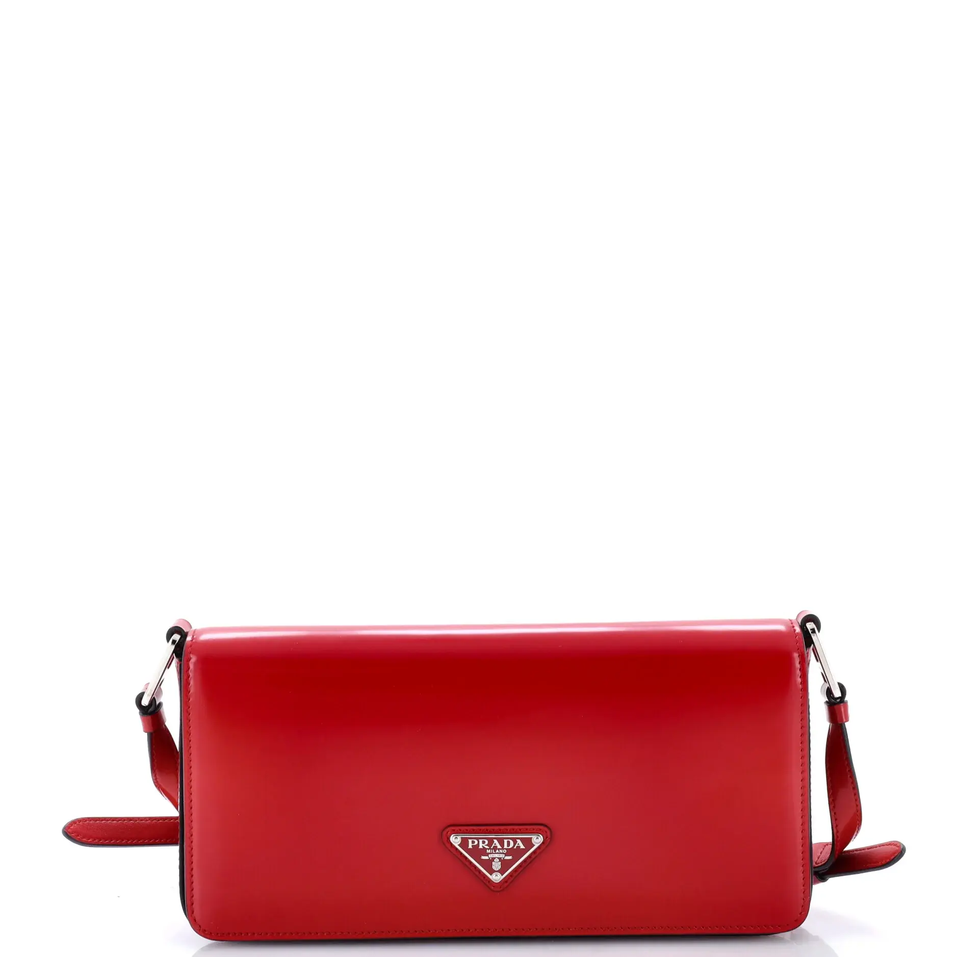 Pre-owned PRADA Leather Shoulder bags Femme Flap Shoulder Bag Spazzolato by Rebag