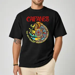 Caifanes Aztec Calendar Mexican Culture Graphic T Shirt Sweatshirt Hoodie Unisex Casual Streetwear Trendy Top for Men for Women