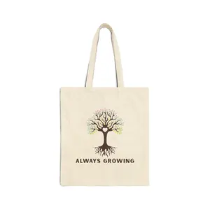 Tree of Life Tote Bag “Always Growing” – Mindful Everyday Carry for Balance & Inspiration | Peaceful Flow Signature Design PF-25-00035