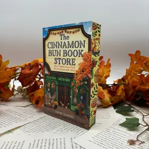 The Cinnamon Bun Book Store by Laurie Gilmore Special Edition Custom Edges Handmade Paperback