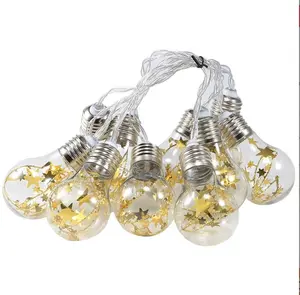 LED Fairy String Lights 2m 10 LED Battery Operated, Warm White Globe Bendable Copper Wire Bedroom Christmas Aesthetic Room Decor
