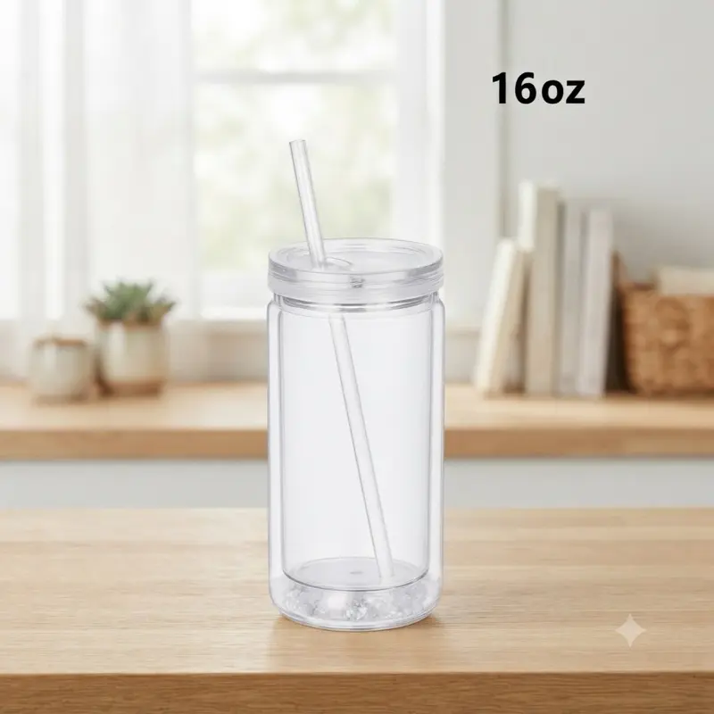 Vaso de doble pared de 16 oz personalizado