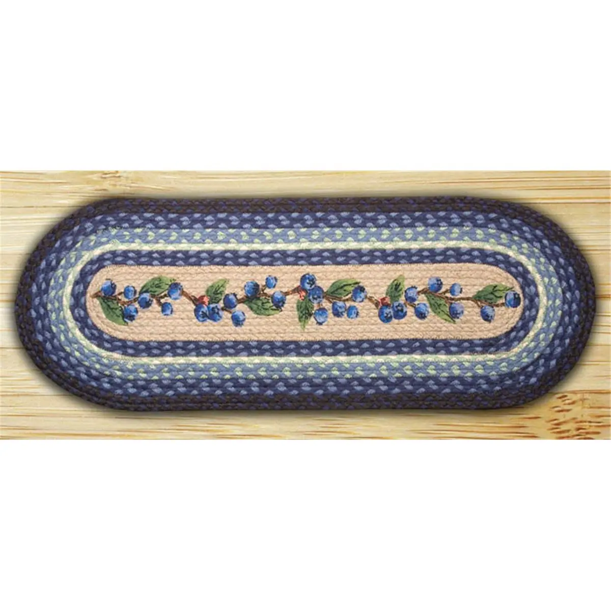 Blueberry Vine Oval Runner