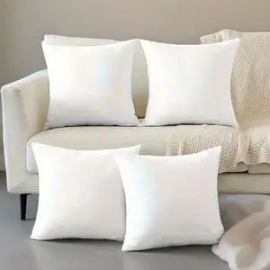 4 Pack Square Throw Pillow Inserts – Fluffy Soft Cushion Fillers, Decorative Pillow Inserts for Sofa, Couch, Bedroom and Home Decor