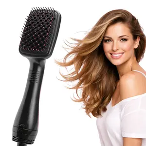 3-in-1 Hair Dryer Brush Hot Air Styling Brush Hair Straightener Brush for Drying Straightening Smoothing  with 3 Heat Speed Settings