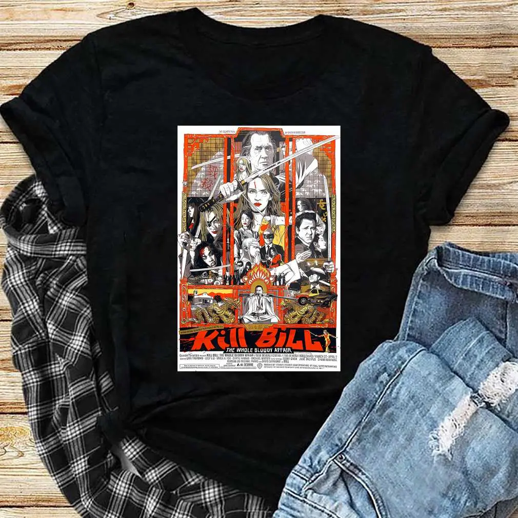 Tarantino Kill Bill Poster Illustration T-Shirt T-Shirt