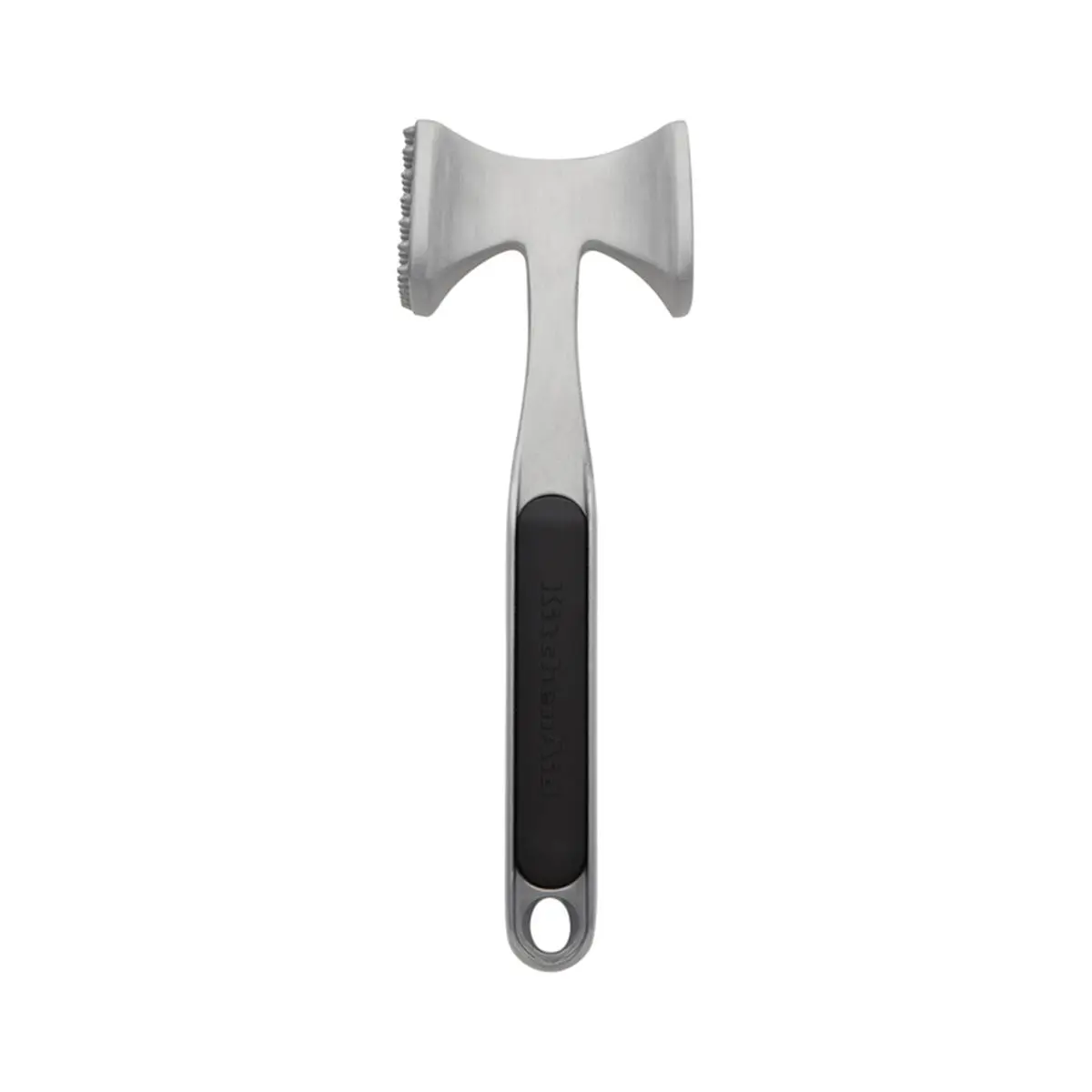 KitchenAid 6009287 Aluminum Meat Tenderizer, 3.35 x 9.45 in, Black & Silver, for Meat & Poultry Tenderizing