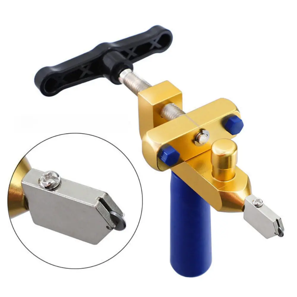 2-in-1 Handheld Tile Cutter, Portable Ceramic Porcelain Tile Scoring & Breaking Tool for Home Renovation