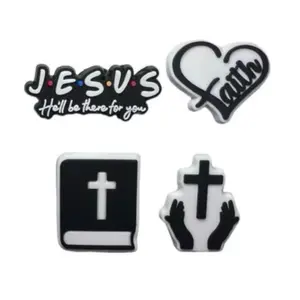 Jesus Shoe Charms - Footwear Comfort Decor Accessories Christian Faith