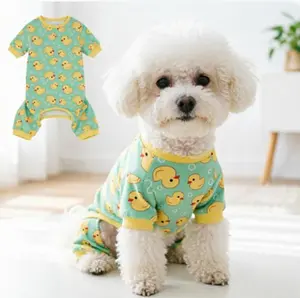 Pet Pajama Shirt - All-Seasons Comfortable Fabric Clothing for Small, Medium, Large 4-Legged Dogs & Cats, Christmas Gift for Pet Lovers