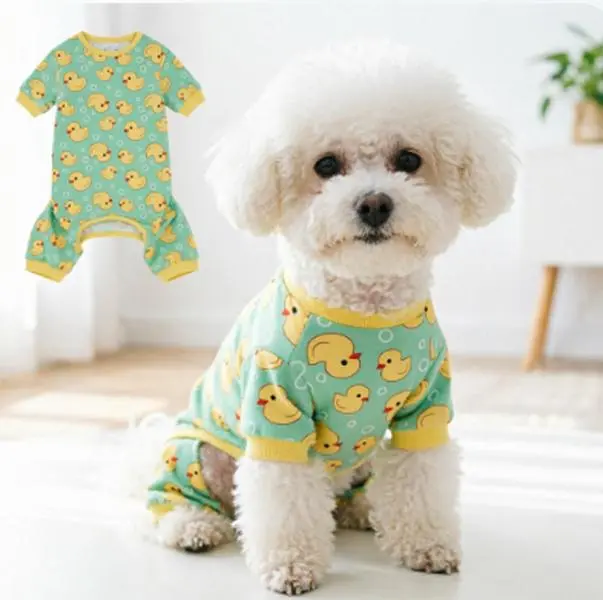 Pet Pajama Shirt - All-Seasons Comfortable Fabric Clothing for Small, Medium, Large 4-Legged Dogs & Cats, Christmas Gift for Pet Lovers