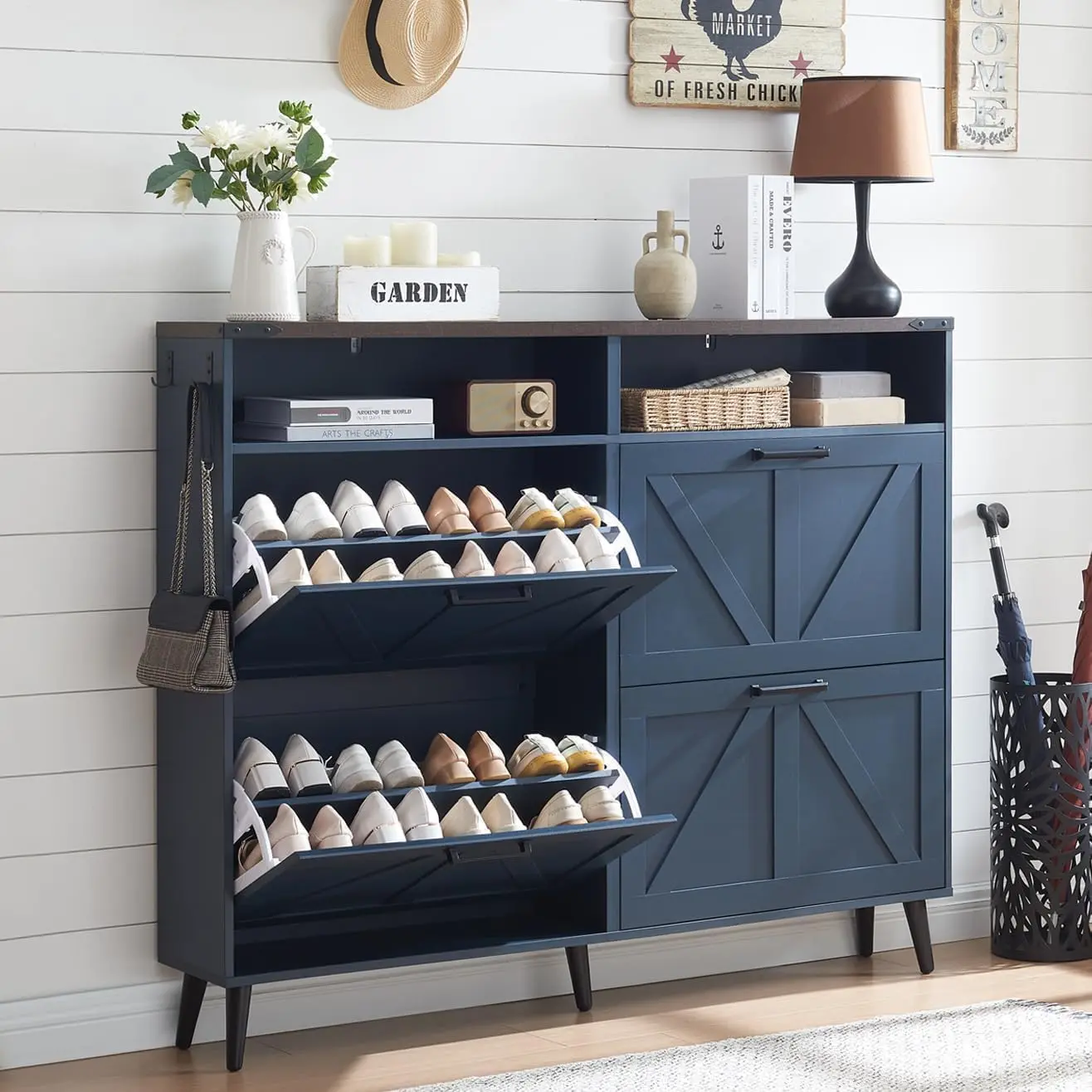 4-Drawers,Blue