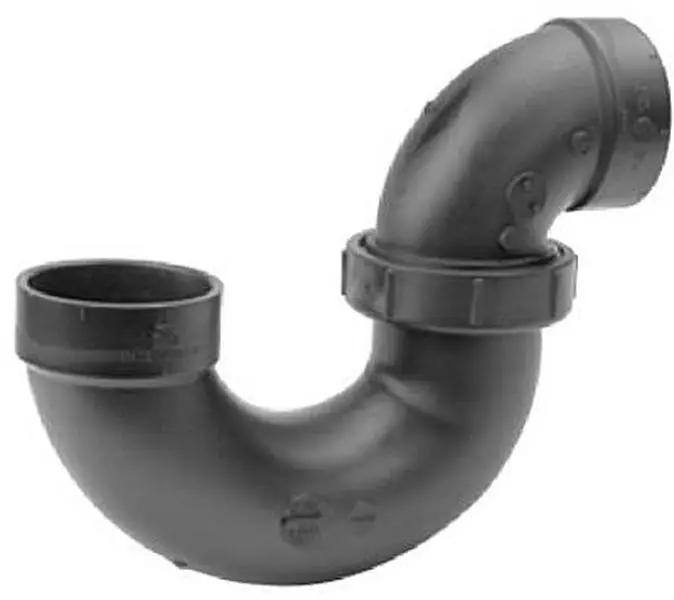 212 MAIN 02216H 2 in. ABS Plastic P-Trap with Threaded Connecting Joint, Bathroom Fixtures for Household Appliance Parts & Accessories