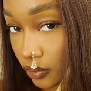 STATEMENT GOLD | Dangling Egyptian Tassle Nose Stud