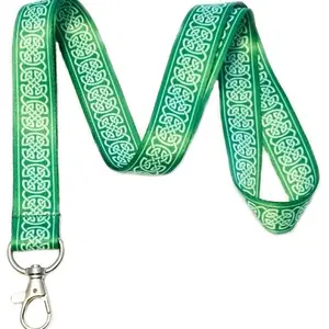 Execucat Lanyard - Celtic Knot (Green) - ID Badge Holder & Keychain
