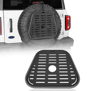 Hooke Road Spare Tire Molle Panel for 1987-2018 Jeep Wrangler YJ & Wrangler TJ & Wrangler JK & 2021-2025 Ford Bronco Vehicle Accessories Truck Parts