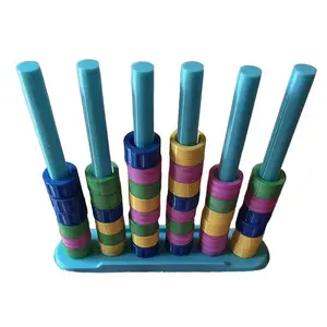 Educational Rainbow Ring Color Stacking Game For Kids Adults Fun Play To Boost Hand-eye Coordination Color Perception Home Decor