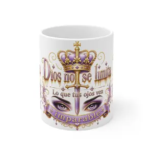 God is not limited to what your eyes see Mug | Religious Scripture Design