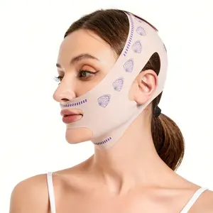 V Face Bandage Facial Slimming Mask, Sleep Sculpting Lift Tightening Face Trainer V Line Contouring Tool Face Lifting Device for Women & Men