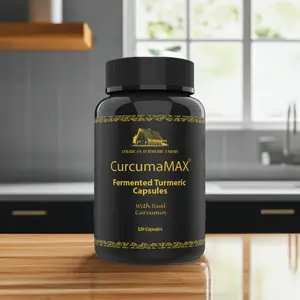 CurcumaMAX Capsules - Fermented Lead-Free Turmeric & Curcumin - 120 Capsules for Gut Health & Wellness - Healthcare