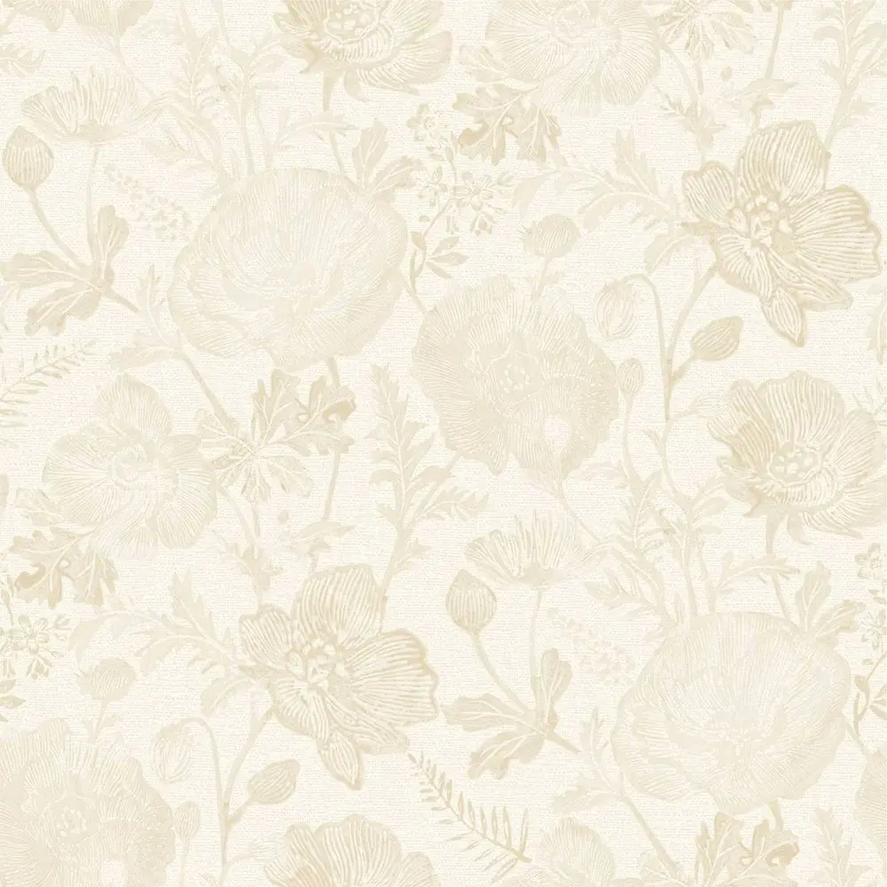 Tempaper & Co. Single Roll Self-Adhesive Removable Wall Textured Poppy Beige Wallpaper by Pure Salt, 28 sq ft (Fits Drawers)