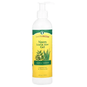 Organix South TheraNeem®, Neem Leaf & Aloe Gel, Gentle Therapé, Fragrance Free, 8 fl oz (240 ml)